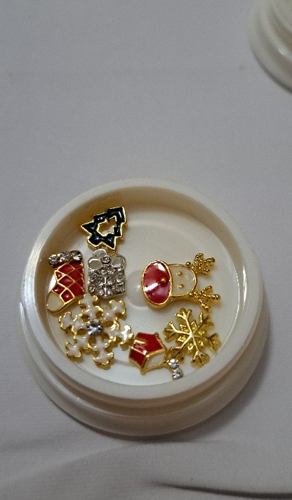 Christmas 3D Nail Art Jewelry Decoration 3 Pieces Set
