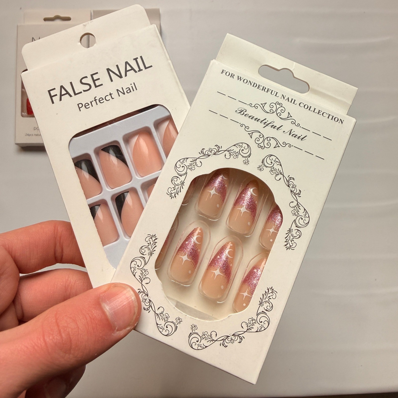 Lot of 10 Pack of 24 New False Press On Nails Assorted Designs and Colors №N46