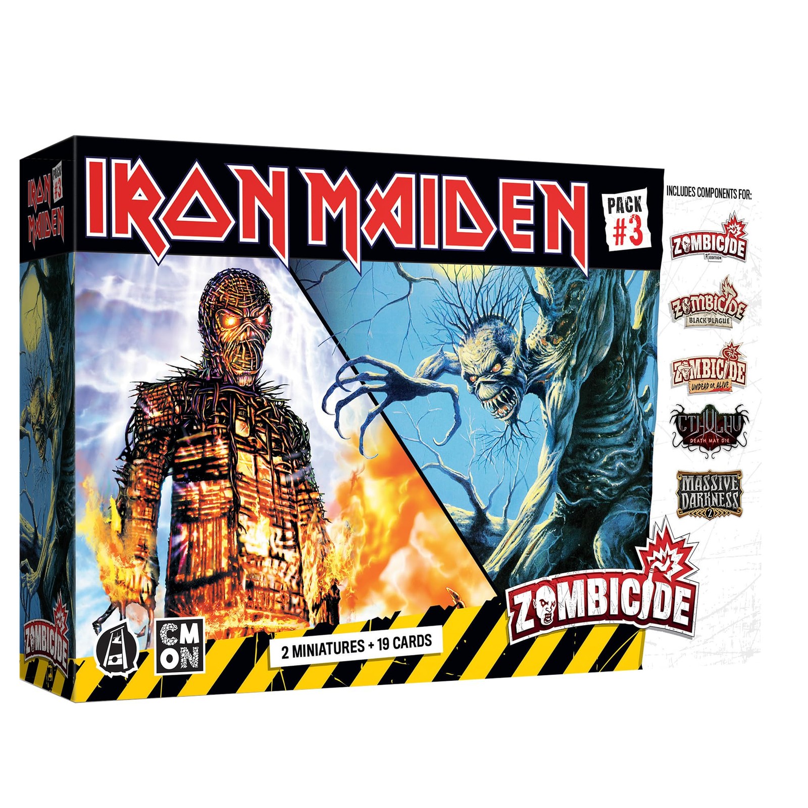 Zombicide Iron Maiden Character Pack #3 – Fear of The Dark Medium, Multicolor