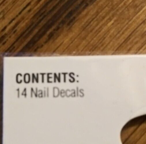 Nailene Designer Collection Expressions Easy to Use Nail Bling 3D Stick On Deisi