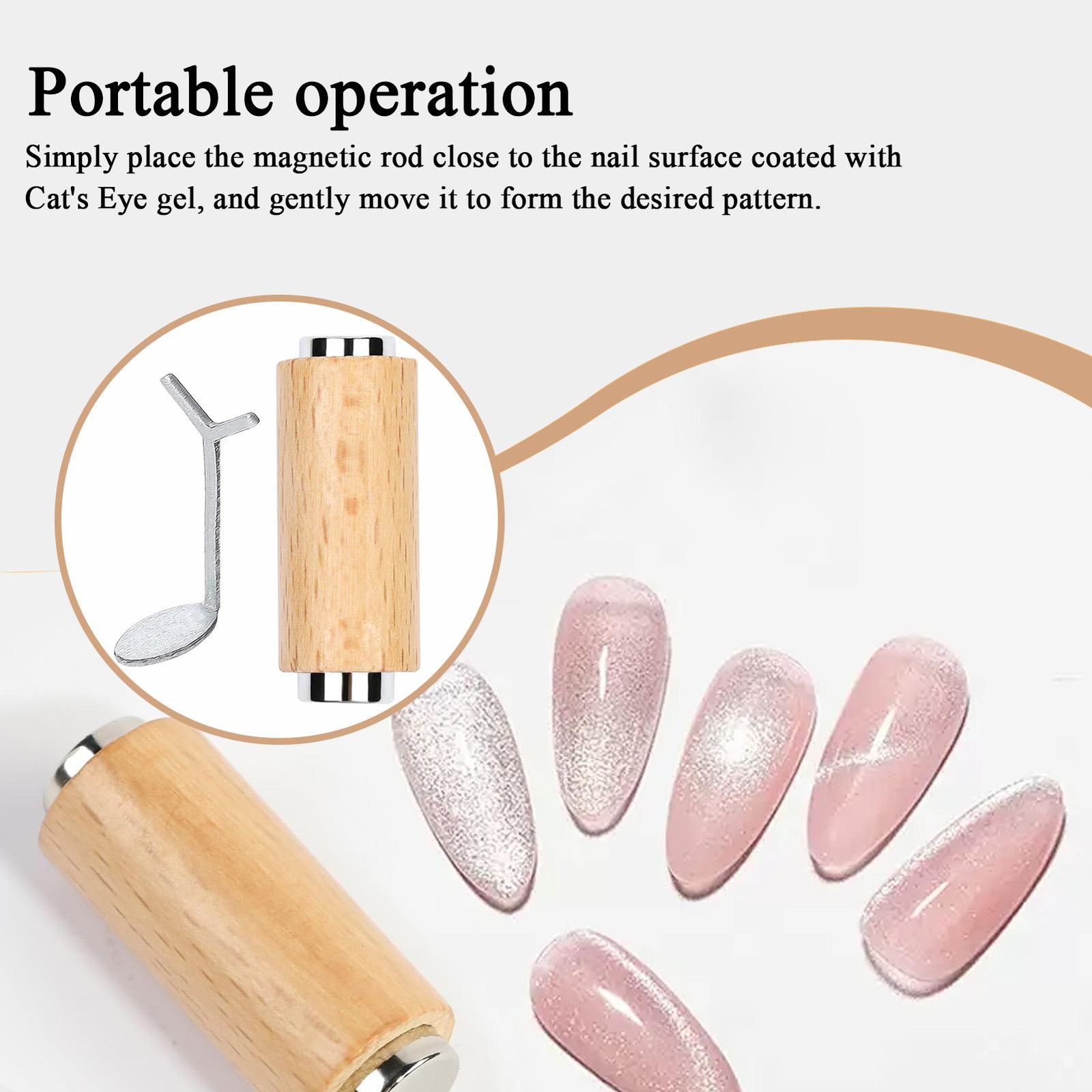 Y-shaped Nail Magnet Stick Wire Tools For Creating Heart & Ingot Shapes On Nails