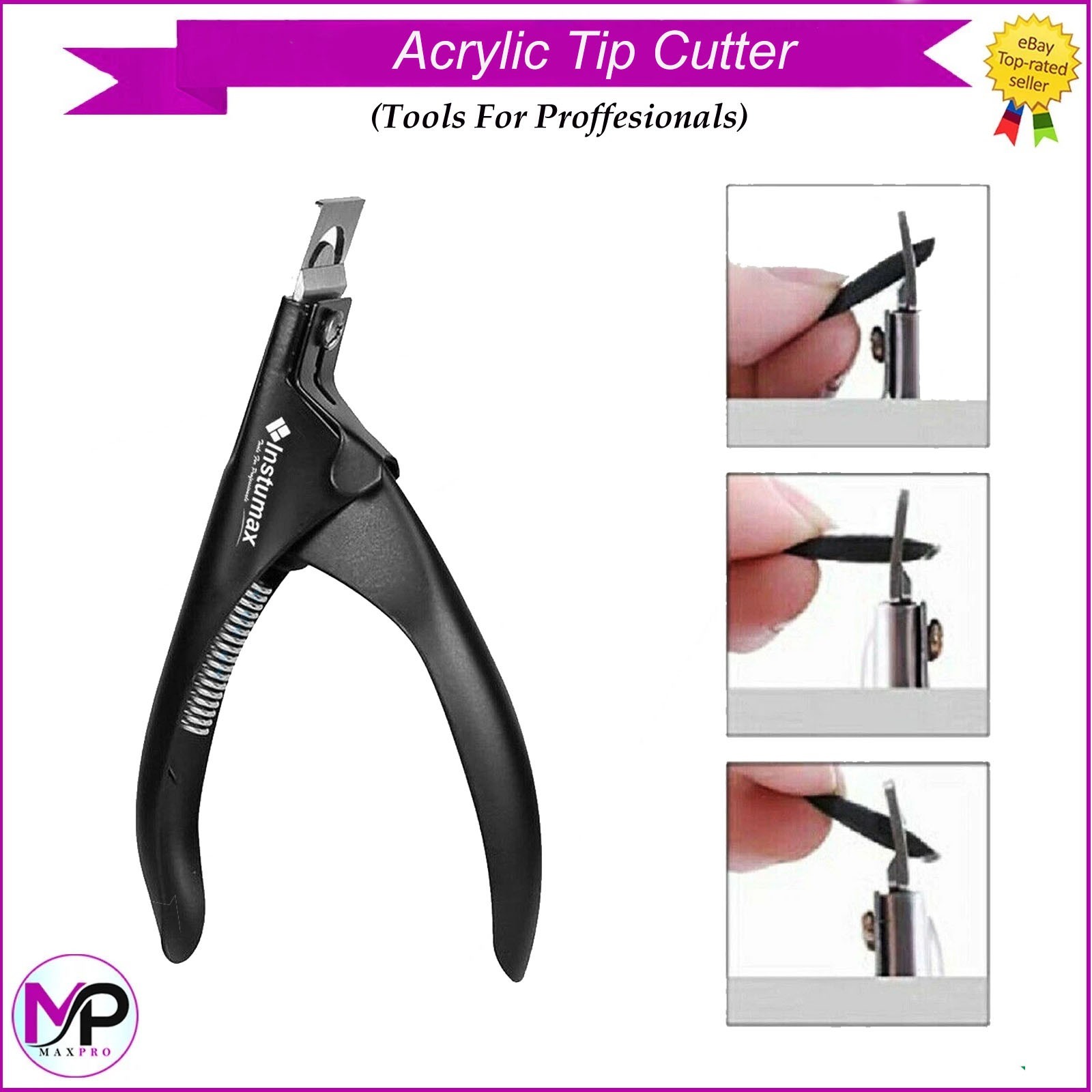 Professional Acrylic Nail Tip Cutter U Edge False Nail Clipper for Manicure Tool