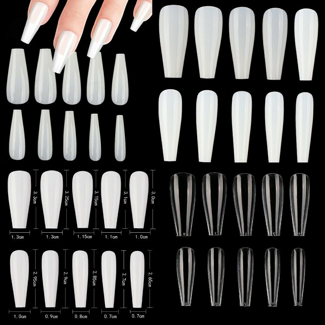 Long Ballerina Full Cover Artificial False Fake Nail Tips 120/600/1200pcsJargod