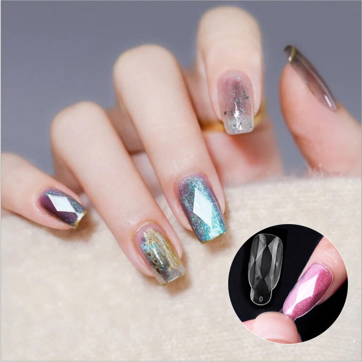 120Pcs Quick Building Mold Tips Nail Forms Finger Extension Nail Art Tools Clear