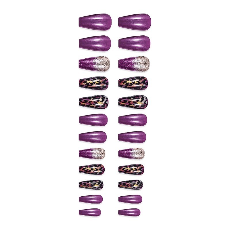 48 Pcs of Fake Nails Removable and Reusable Nail Art, Suitable for Women To Use