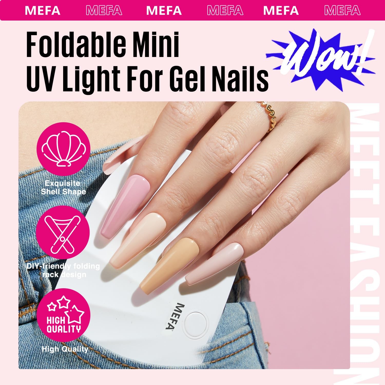 19 Pcs Gel Nail Polish Kit with U V Light, 12 Colors All Seasons Nude Milky W…