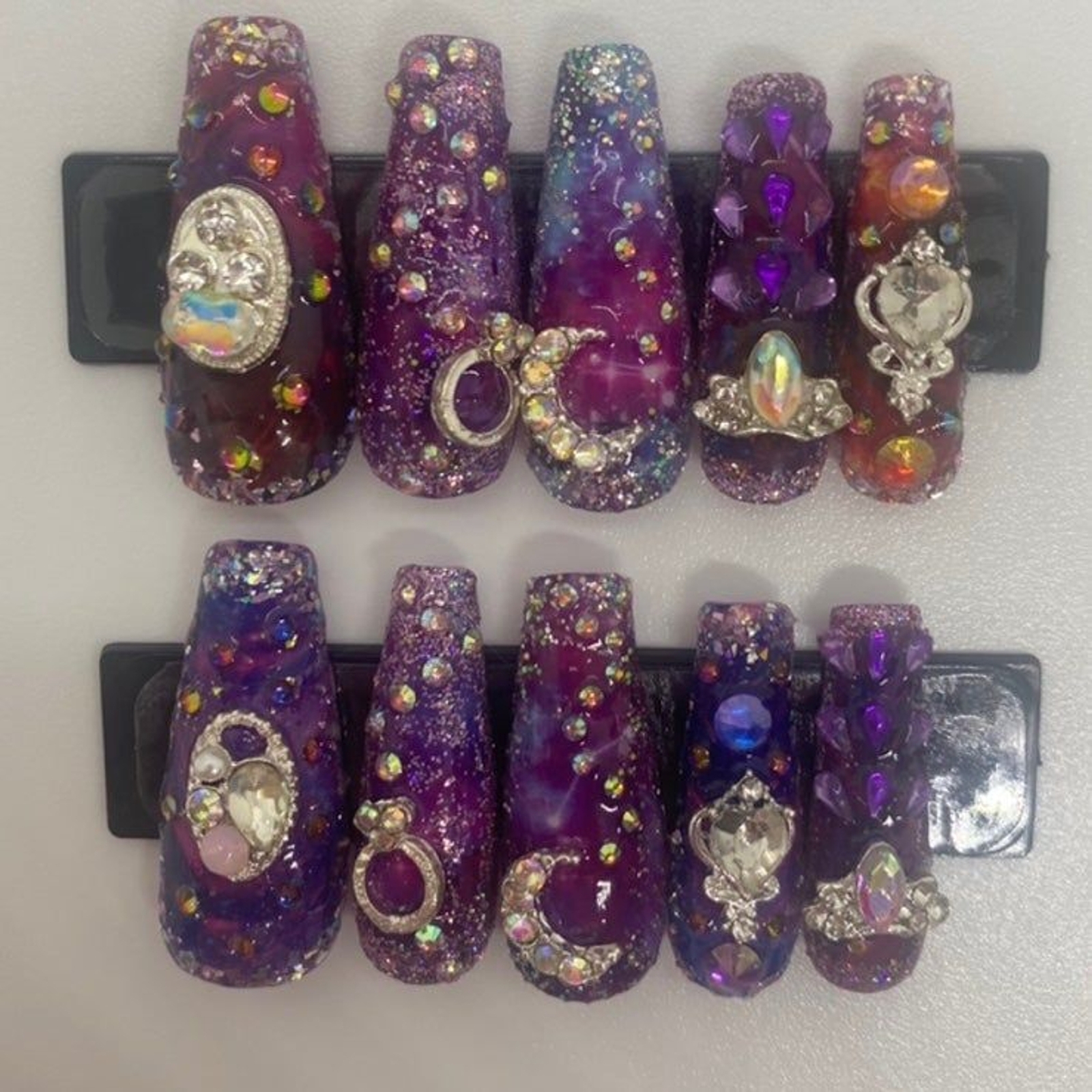Galaxy Bling Press On Nail Set