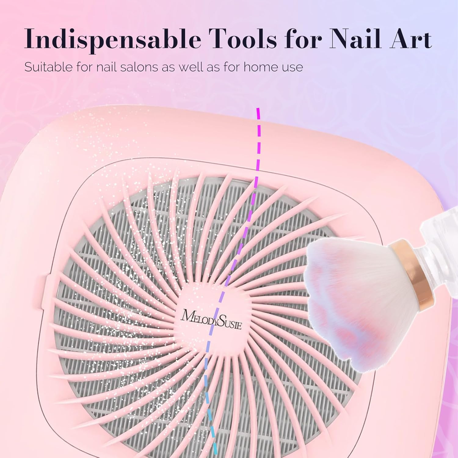 Melodysusie Nail Art Dusting Brush,Dust Collector Brush, Blush Brush, Boose Powd