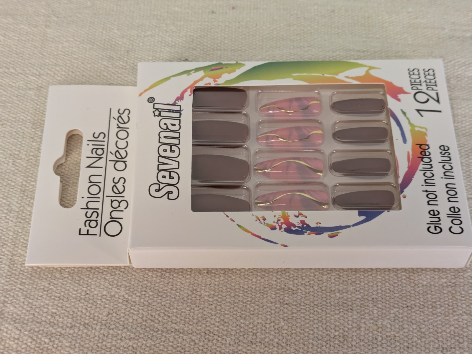 Sevenail Fashion Nail Set 12 Piece Holiday Colors