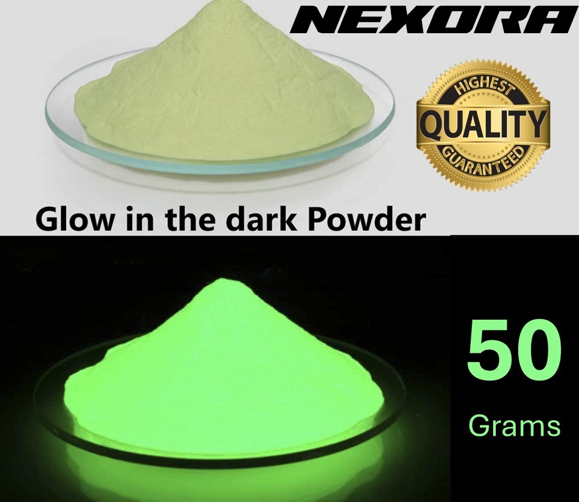 Glow in the Dark Powder – Green – 50g Pack | Luminous, Non-Toxic, Rechargeable
