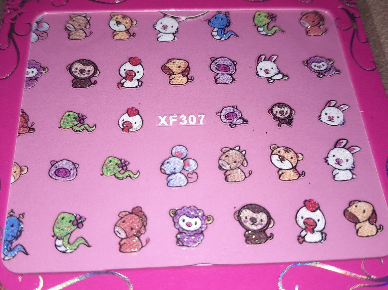 Kids Press On Nails LOT, Disney Tsum Tsum, HELLO KITTY, Fairy, Butterfly, Emoji