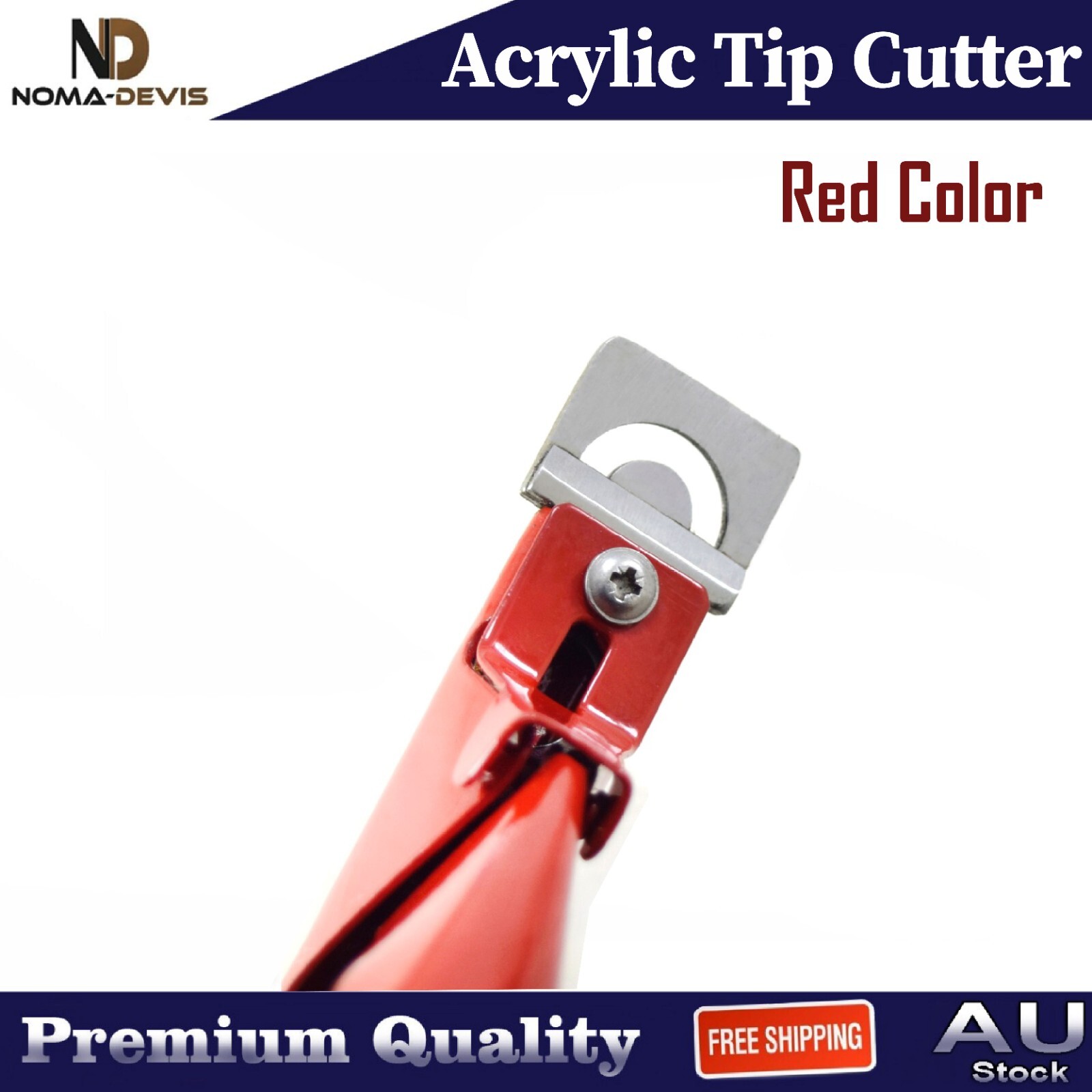Acrylic False Nail Tip Cutter Clipper Red Color Salon Nail Edge Art Tip Trimmer