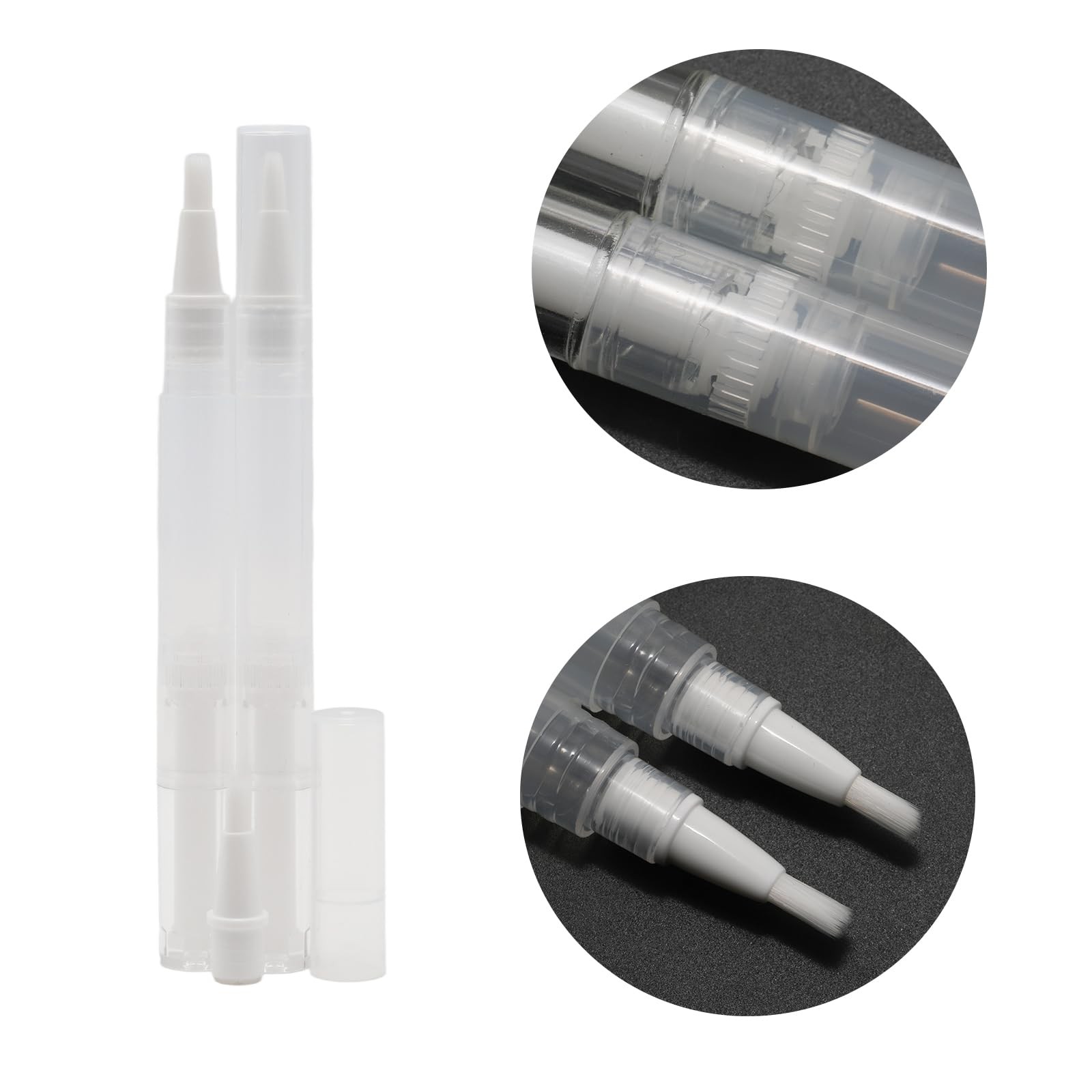 10 Pack Empty Cuticle Oil Pens,Nail Oil Pen Twist Pen Cosmetic Container, Bru…