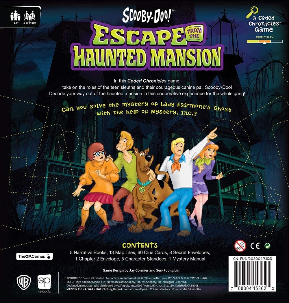 Scooby-Doo: Escape from The 10 inches x 10 x 2 inches, Multicolor