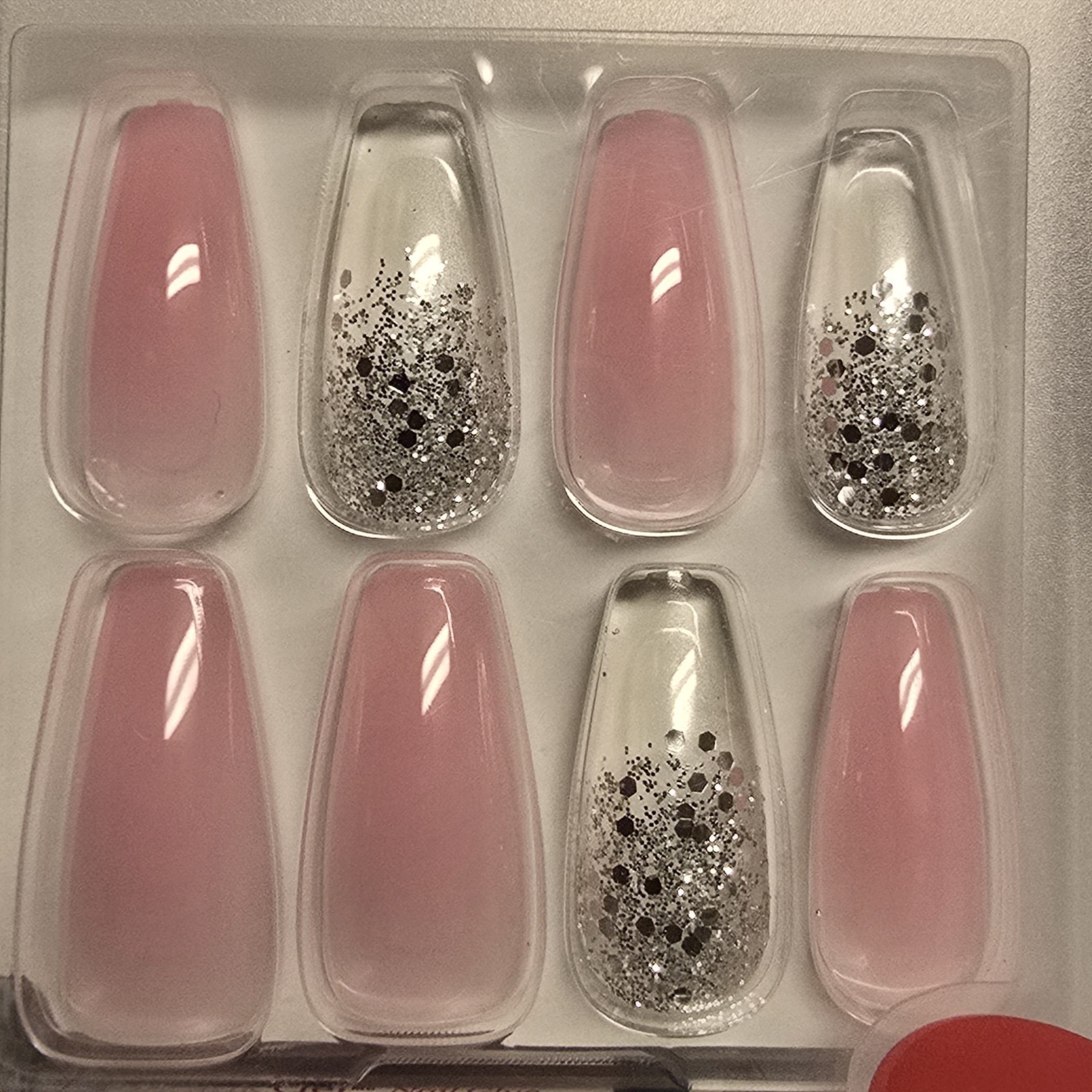 Kiss Jelly Fantasy Nails Ultra Smooth Sculpted Nails Long 84139 KGFJ102S Pink