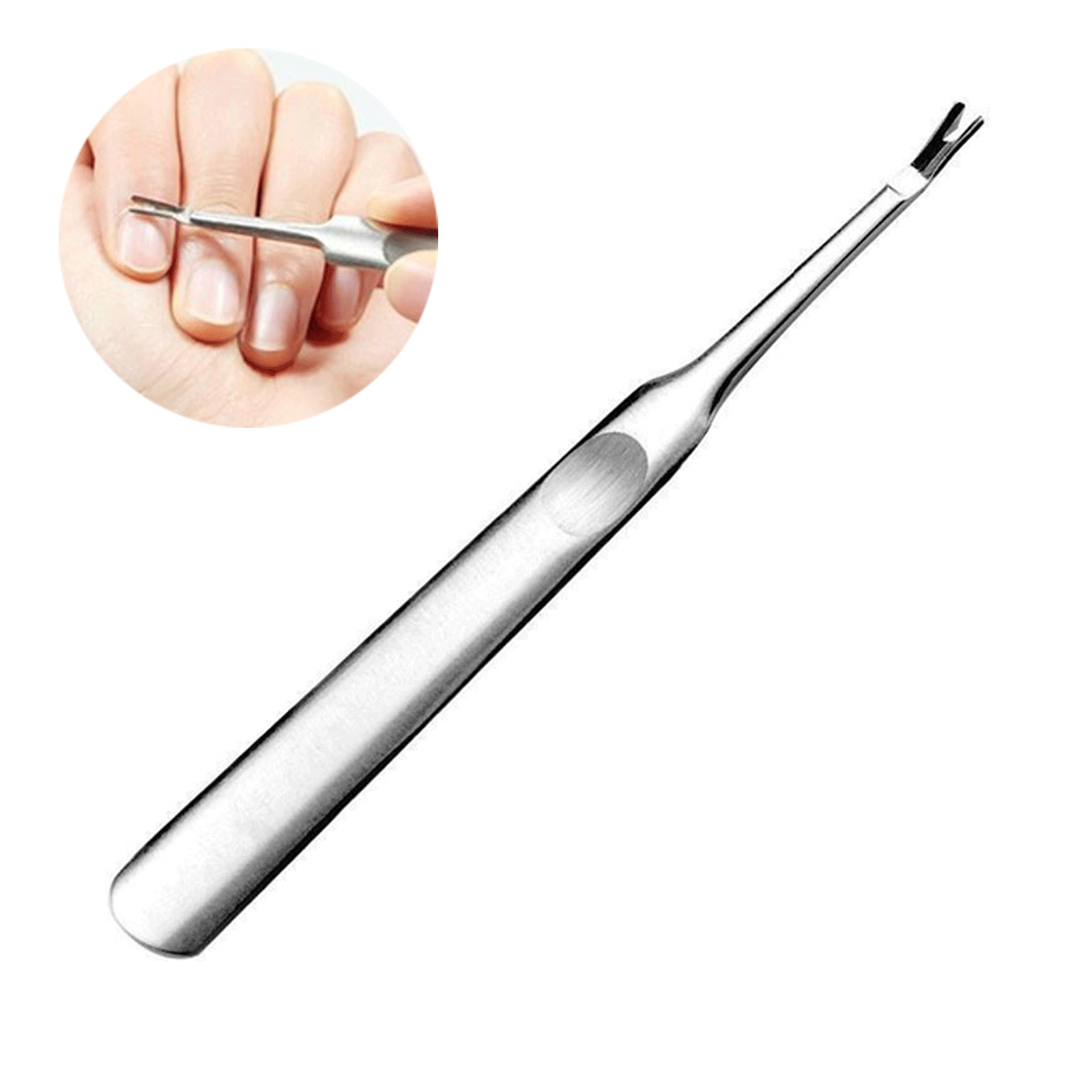 CUTICLE NIPPER PUSHER INGROWN TOENAIL LIFTER PEDICURE NAIL CARE TOOLS (5 PC)
