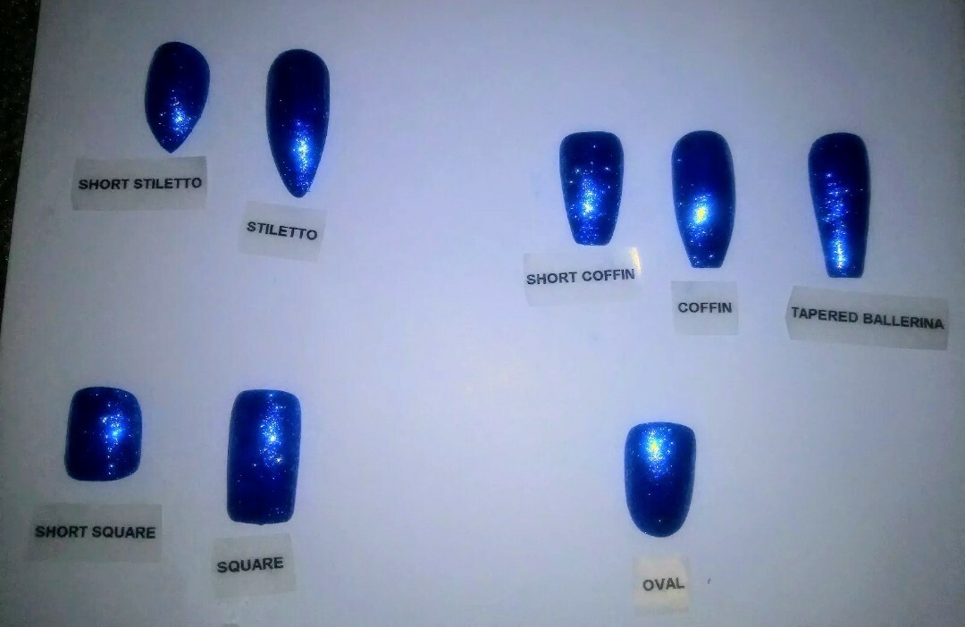 Super bling swarvoski Crystal Press On Nails – bridal coffin diamond bling set