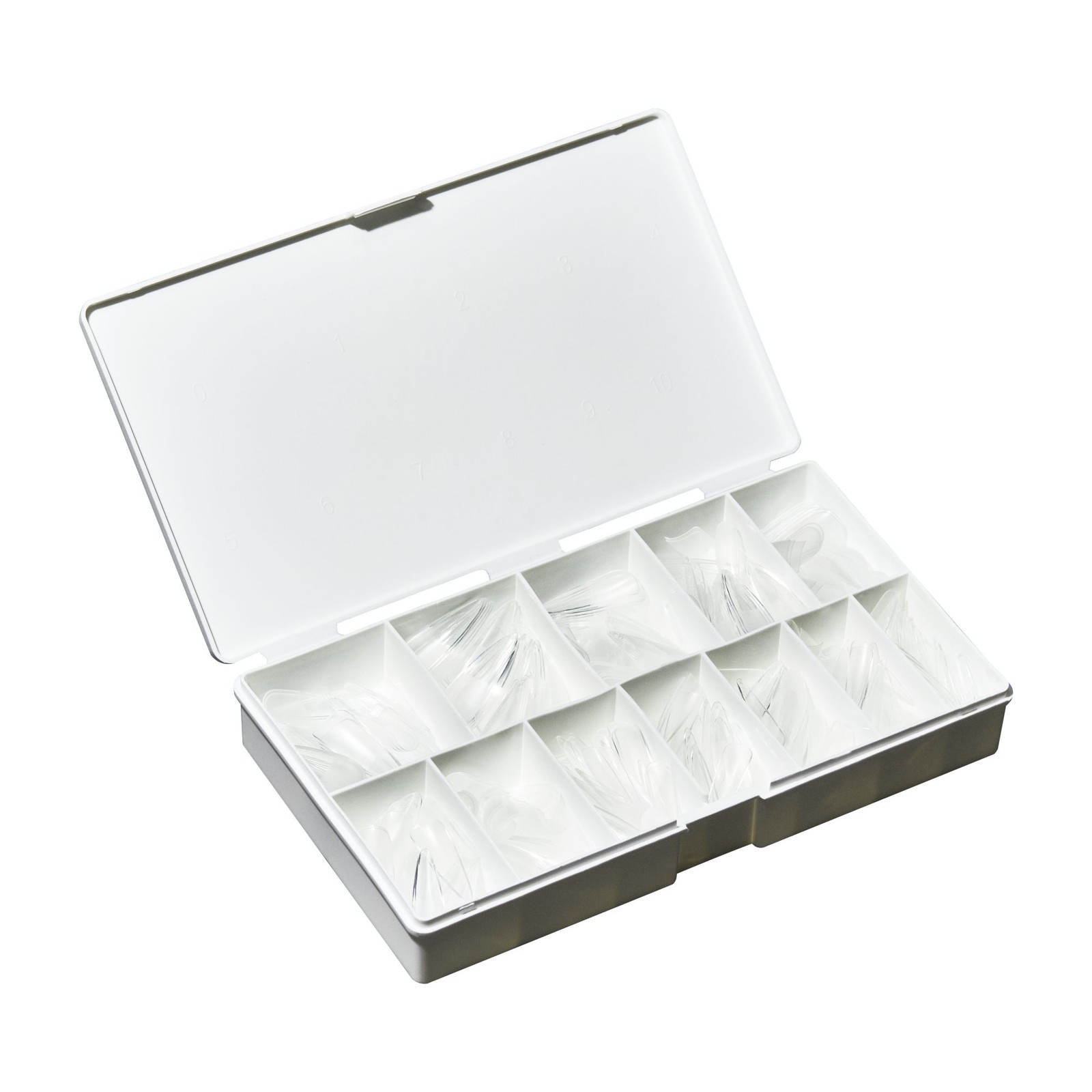 IBD Clear Soft Gel Tips – Medium Stiletto, 504 ct.