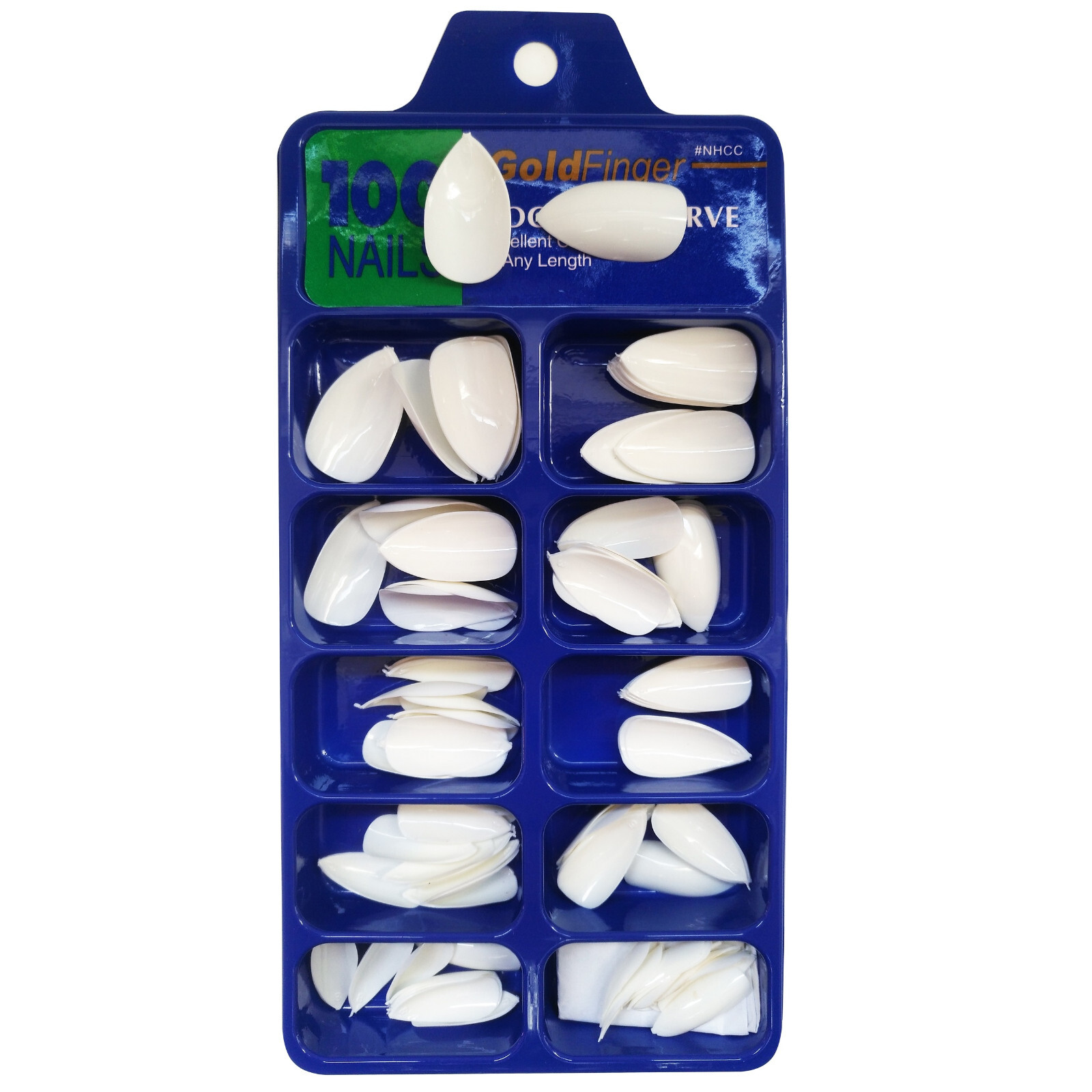 Short Stiletto Nail Tips 100pcs Full Cover False Nails French Fake Nails