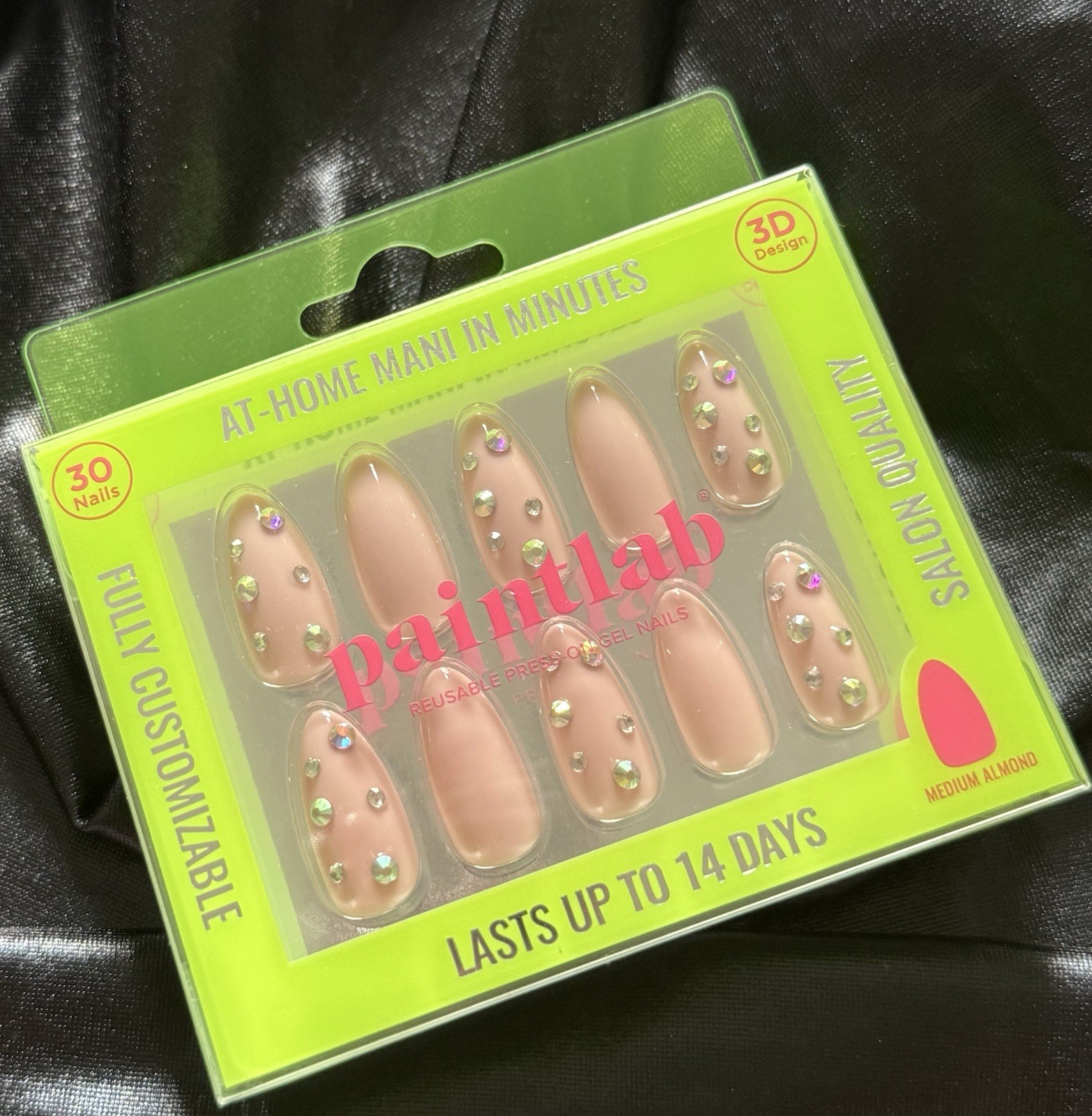 Paintlab Press On Nails, Diamond nude Design~Includes Free Gifts💝