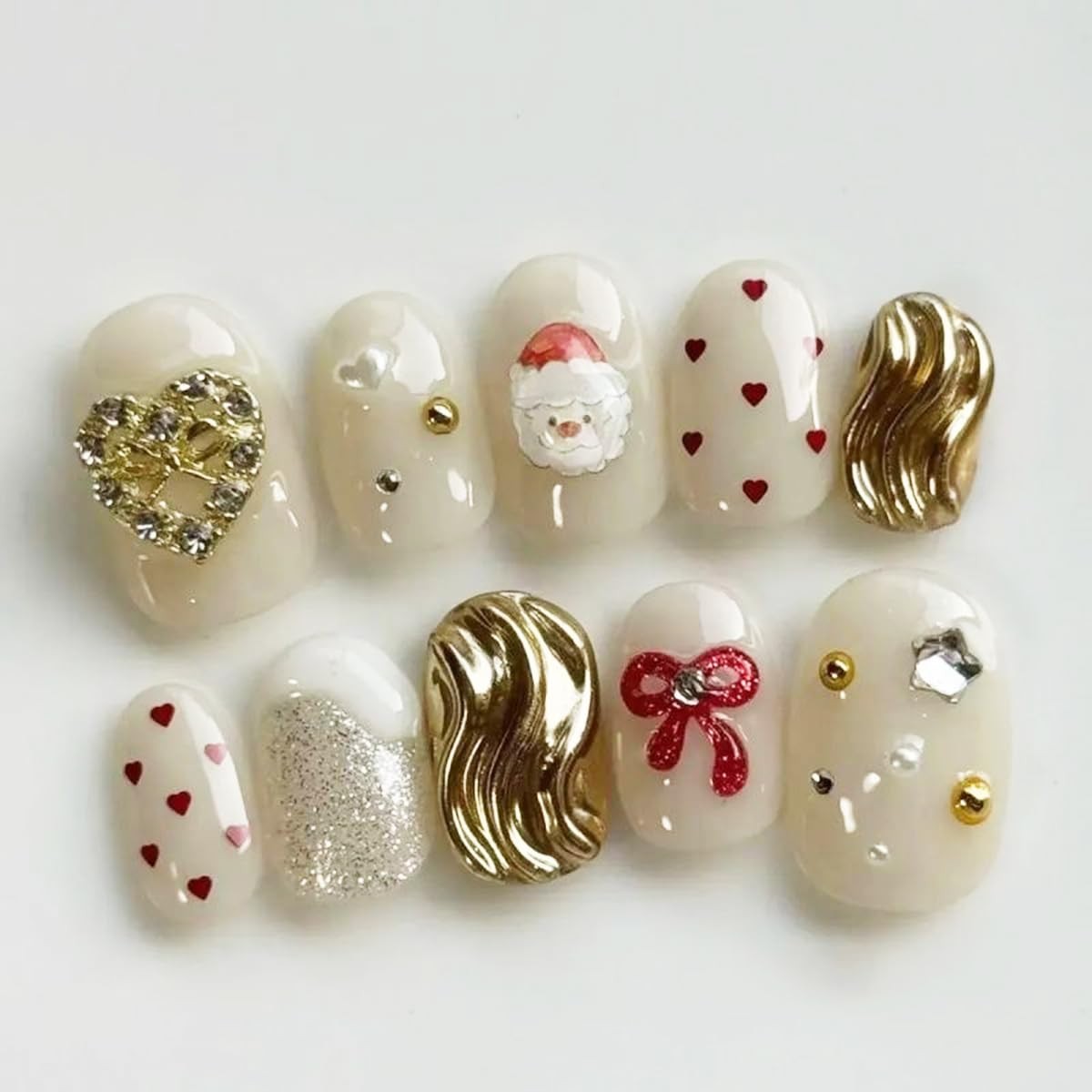 Mini Heart Nail Art Glitter Sequin 4Boxes Love Hearts Star Nail Flake Decals …