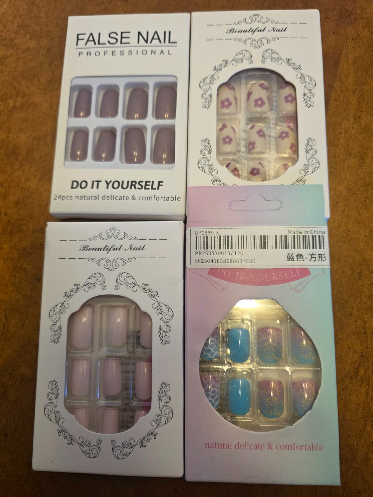 Lot of 29 Random Assortment False Fake Press On Nails NEW No Glue Included