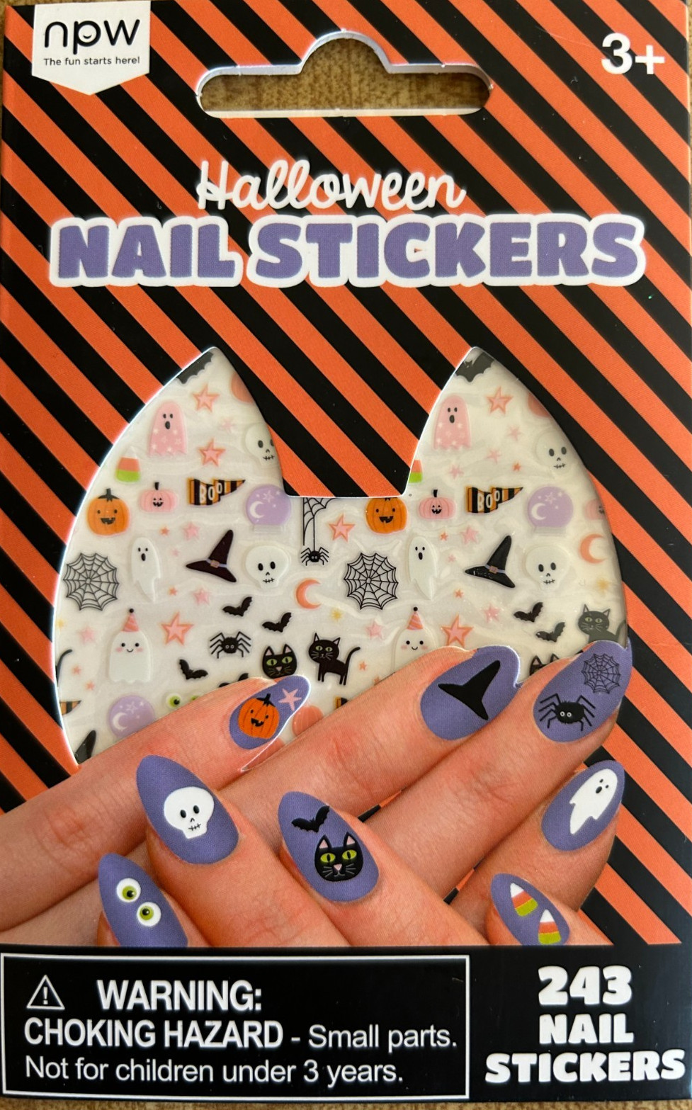 243 Halloween Nail Stickers NEW Nail Art, Peel & Stick, NPW
