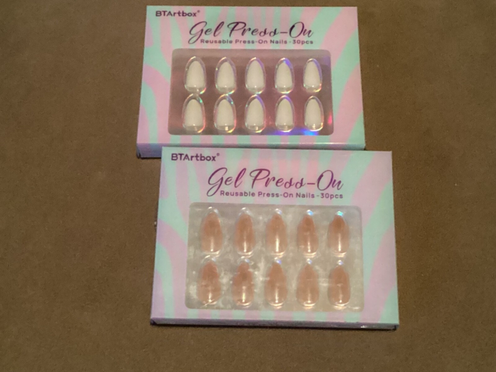 btartbox nails gel press on new 2 different color sets New box 0104CA, 0051