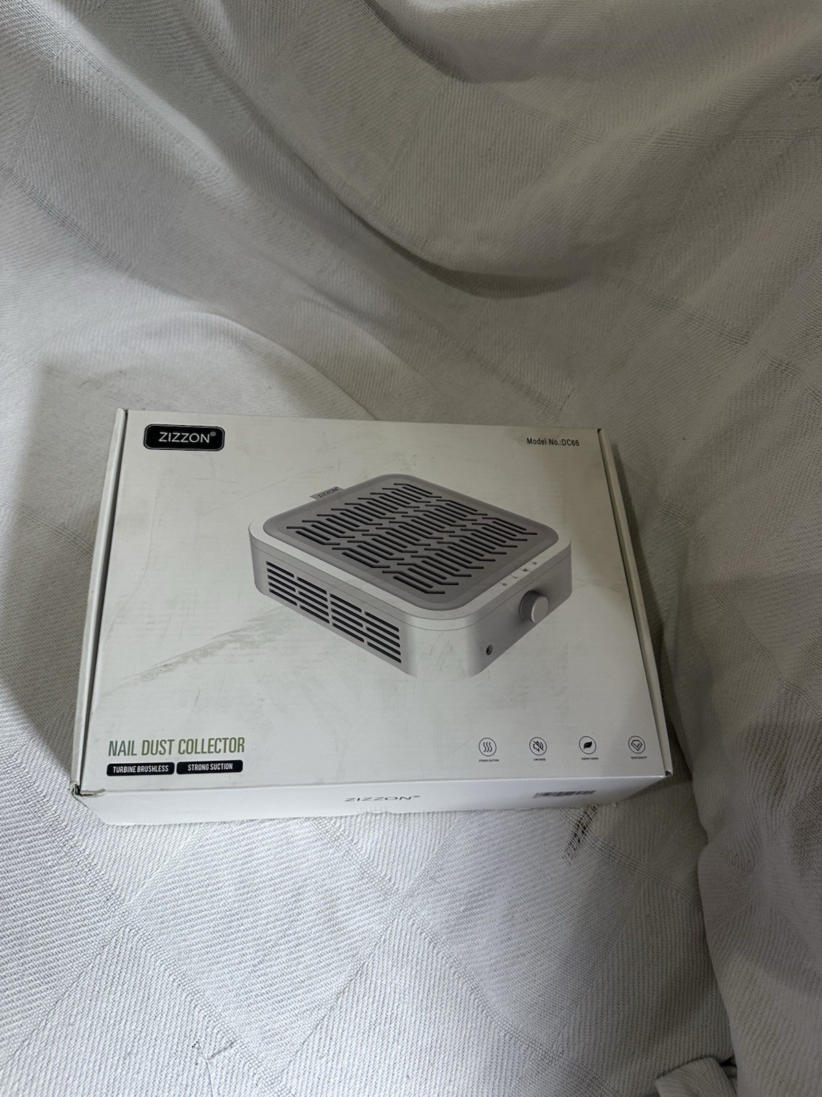 Rechargeable Nail Dust Collector with 2 Filters, Vacuum Fan for Acrylic Nails