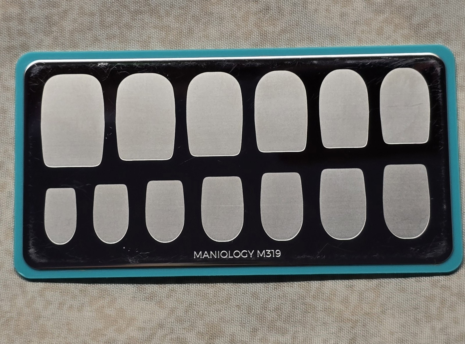 Maniology M319 Color Block Pattern Shapes Nail Stamping Plate
