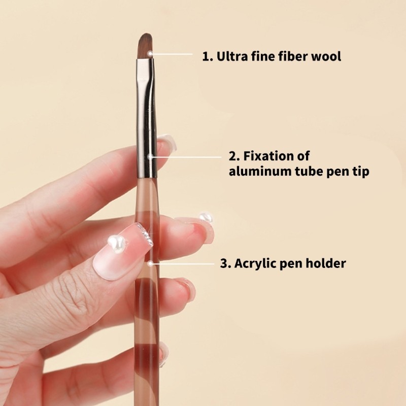 Professional Salon Nail Brush Collection 9Pcs Functional Beauty Tool for Artists