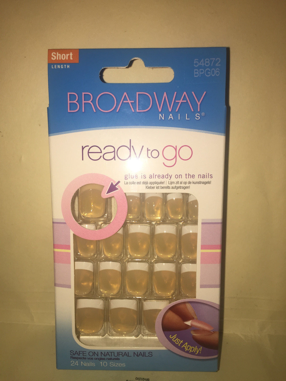 **LOOK** 2 Packs of Broadway Ready To Go Nails #54872 BPG06 Short (Effortless)