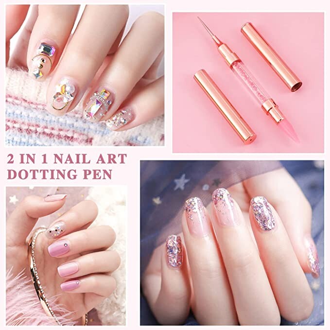 Dual End Rhinestone Pen Tool Wax Tip Dotting Pen Picker Gems Crystal Applicator