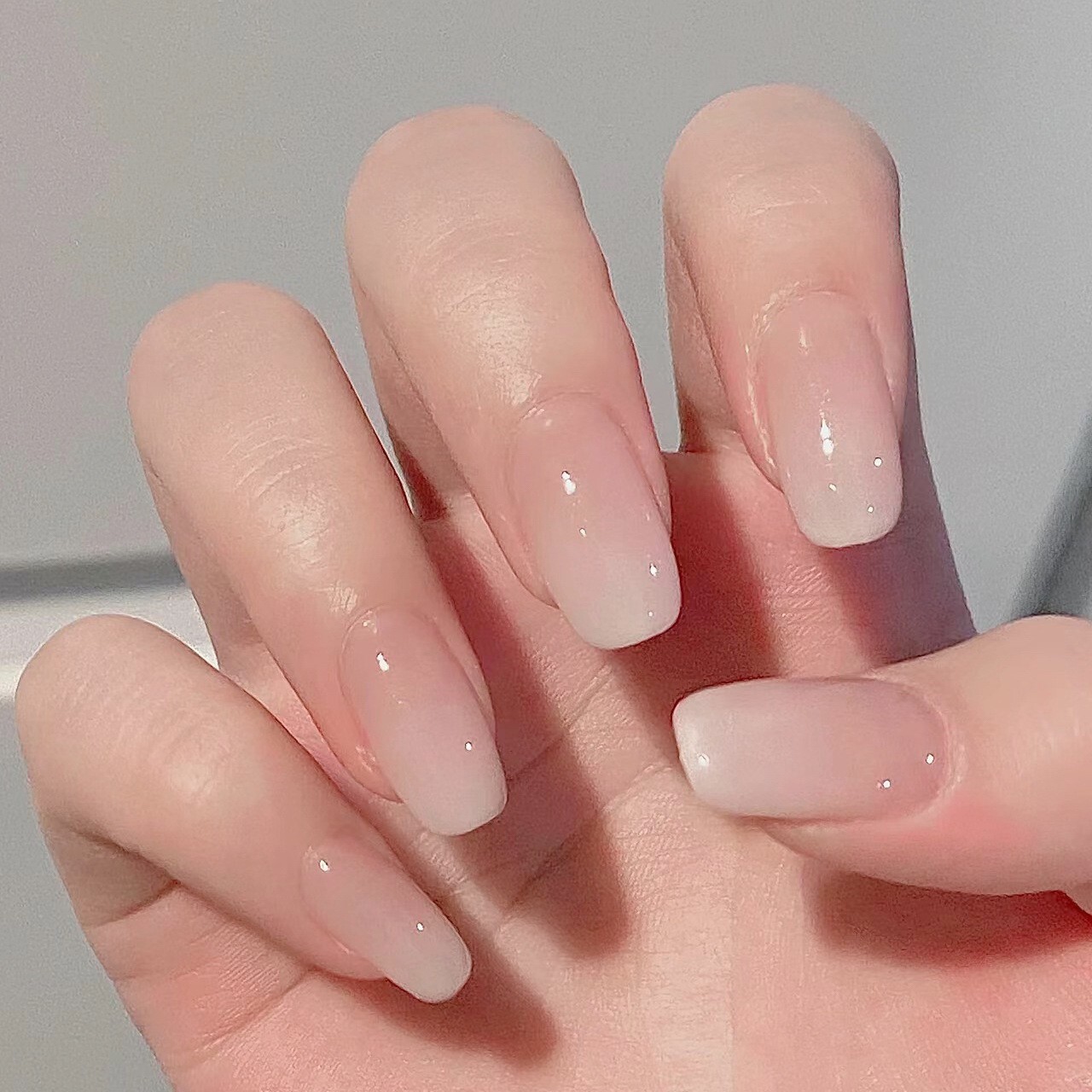 Daily versatile cat-eye and French detachable and reusable press on nails 2 pack