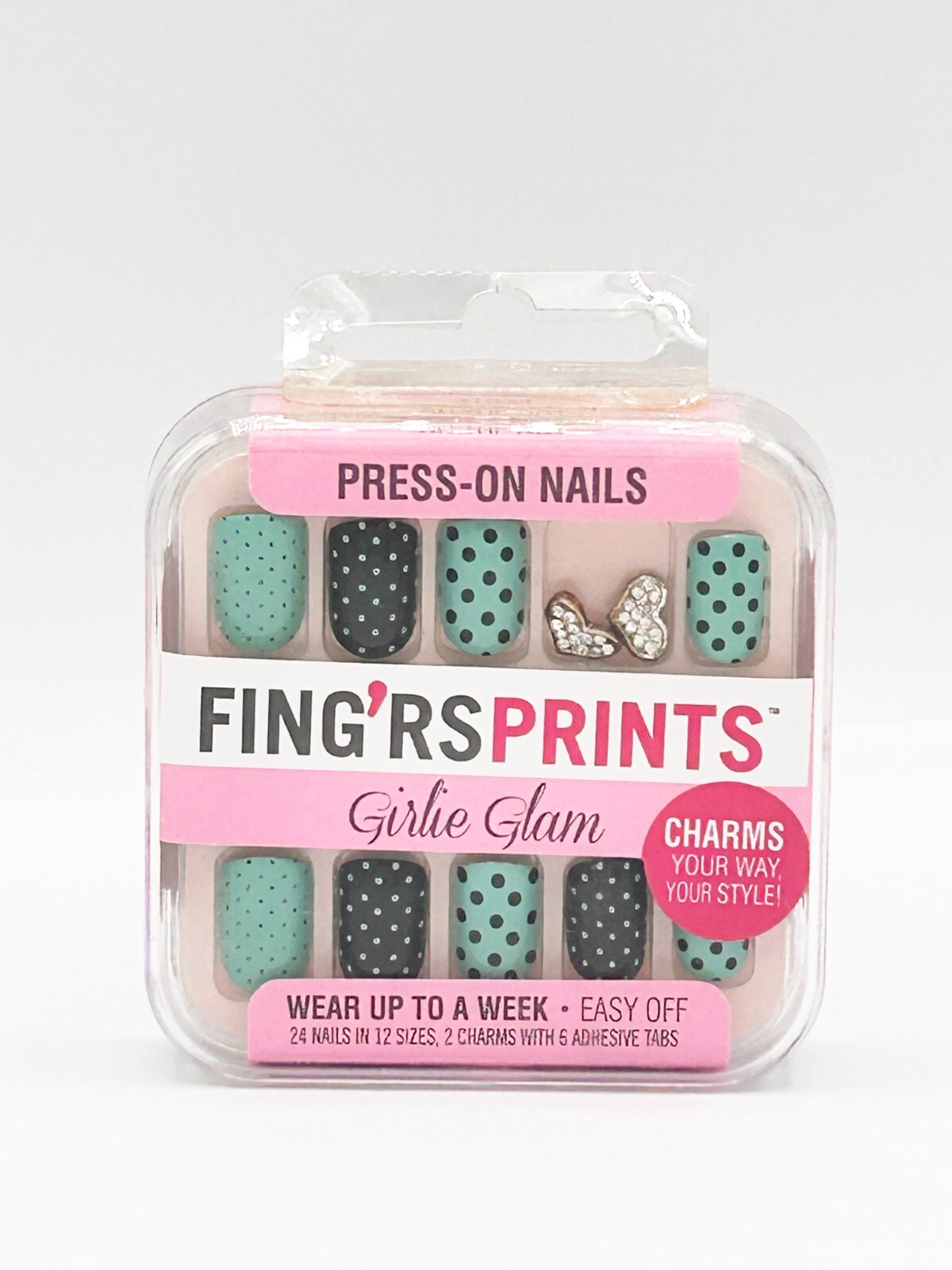 Fing’rs Prints Press-On Nails, Shiny Finish, Short (Choose Your Color)