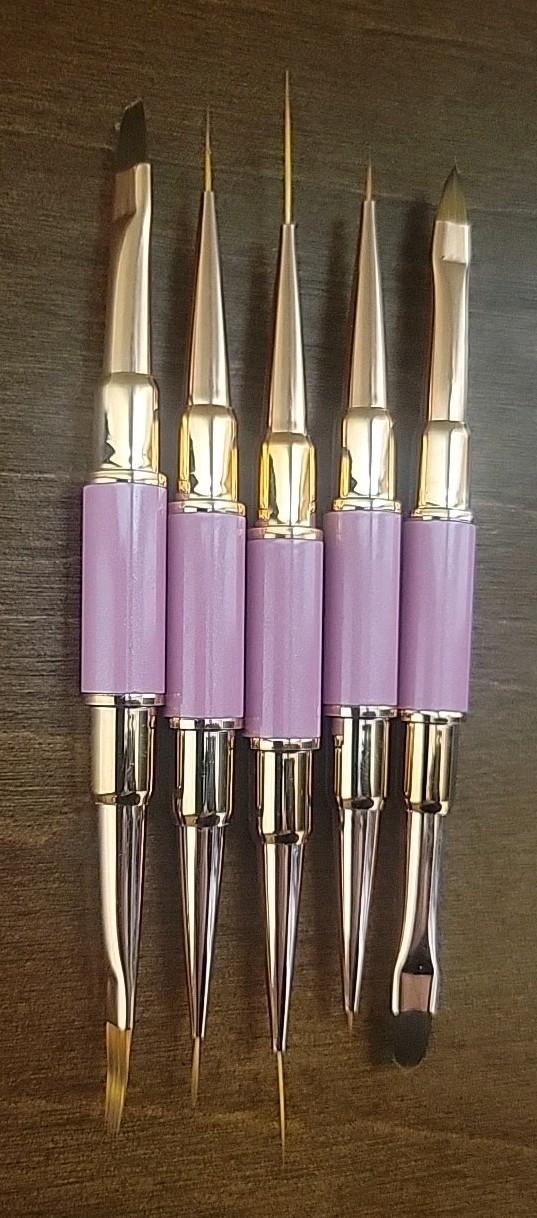 5 Piece Nail Art Brush Set