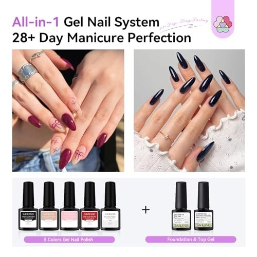 Acrylic Nail Kit All-in-One Set with 88W Nail Lamp, Monomer, Gel Polish & Drill