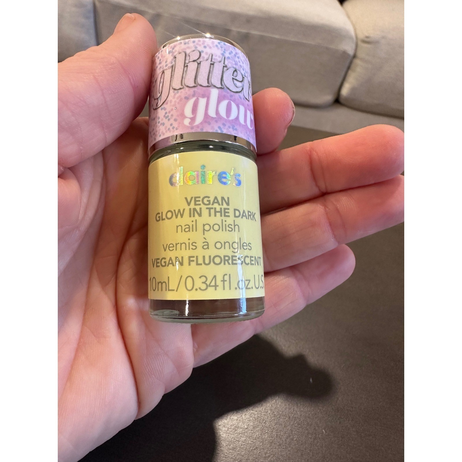Claire’s Kids Fun Press On Nails 24 Piece Leopard French Tip Vegan Glow