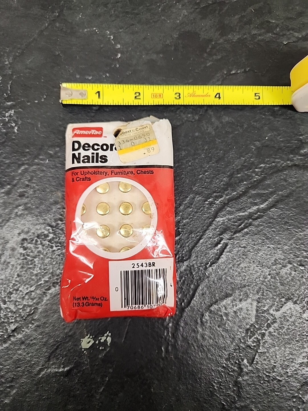 AmerTac Decorative Nails For Unholstrry Chests, And Crafts Sealed
