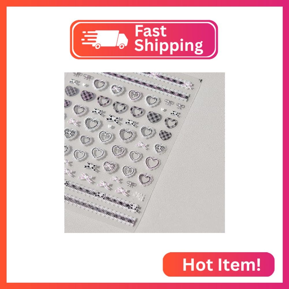 Nail Stickers, Decorative Nail Art Decals (Tied with Love)