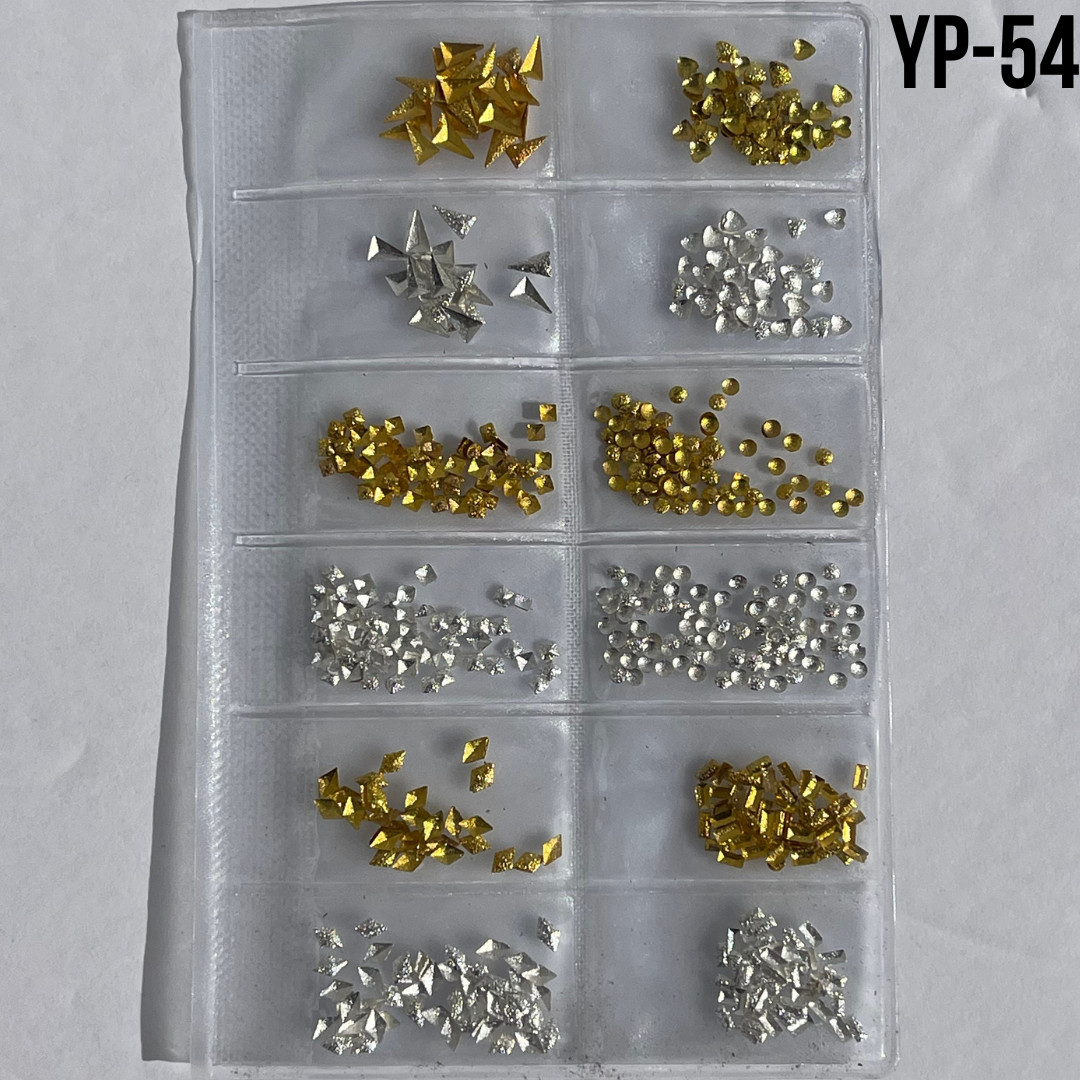 3D Nail Rhinestones Silver Gold Crystal Gems Beads Pearl Glitter UV Gel Decor