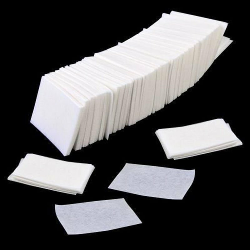 New 1000pcs UV Gel Tips Cotton Nail Polish Cleaner Remover Wipes Lint Free White