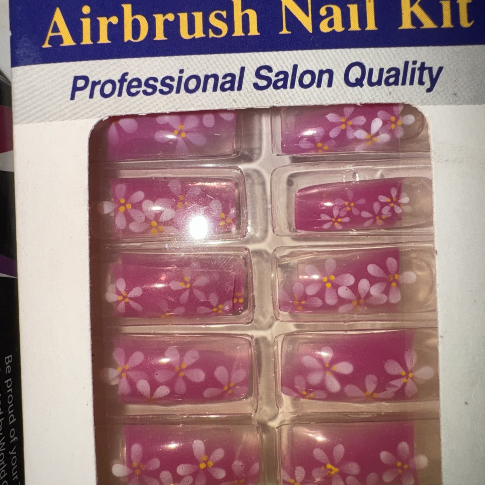 3 pack PARTY NAILS- 1 touch Press On Pre-Glued, 12 fake nails, Short Lenght