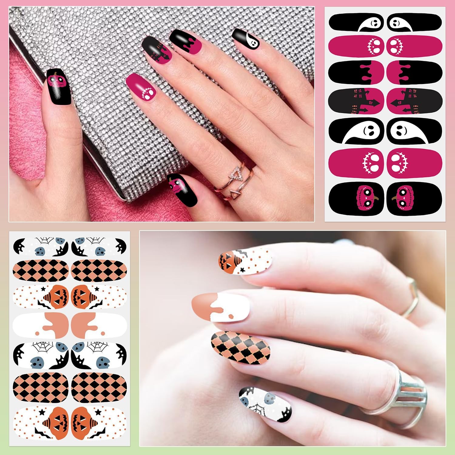 DANNEASY 24 Sheets Black, White, Orange, Purple, Red, Yellow, Brown, Pink