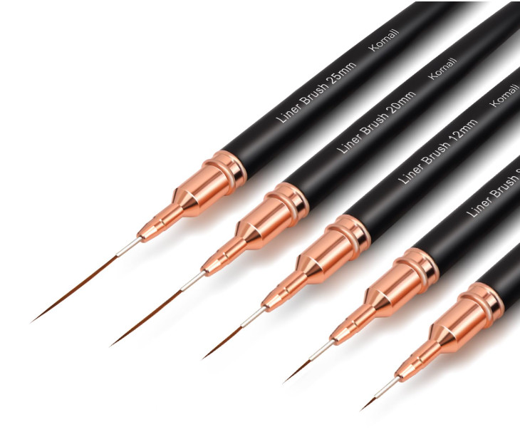 5PCS Metallic Nail Art Liner Brushes Set – Fine Detail, Thin Line and DIY Design