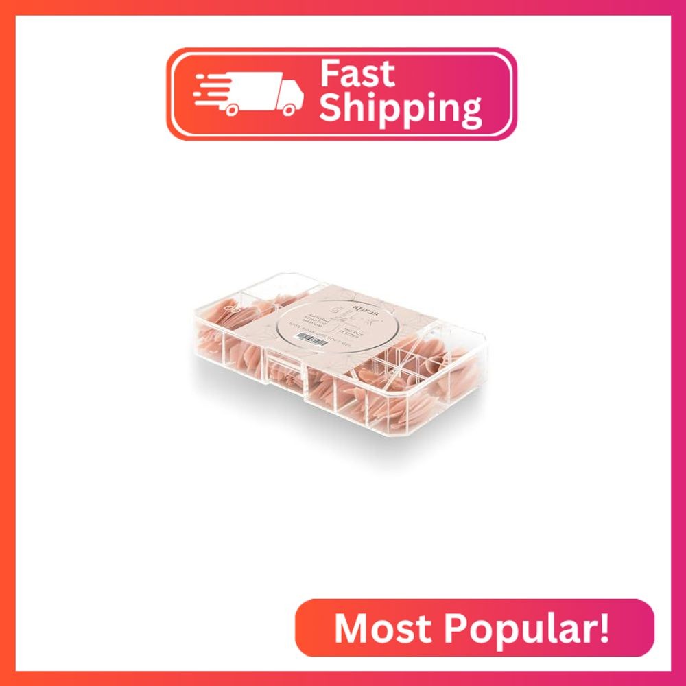 Apres Neutrals Gel-X Lila Box Of Nail Tips, 11 Sizes 00-9, Soft Gel Nail Tip Box