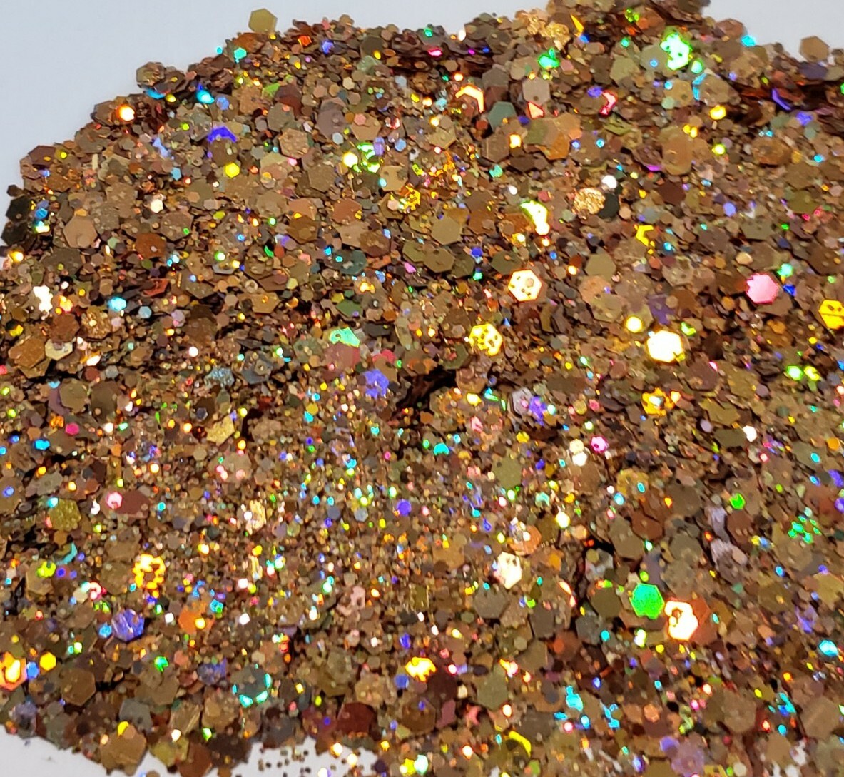 Raw GOLD Chunky Nail Glitter 3 grams