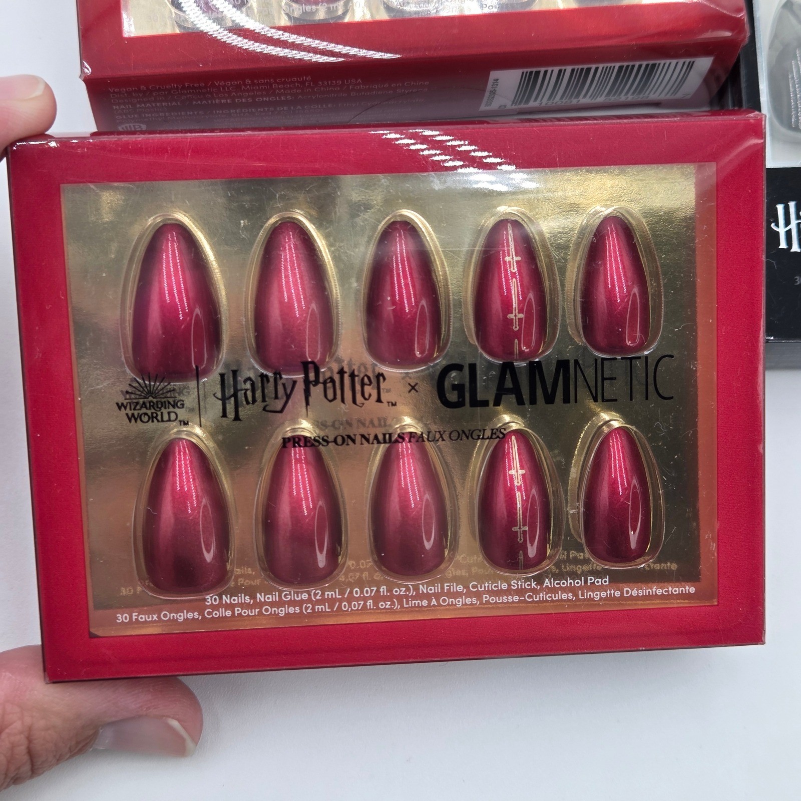 NEW Glamnetic x Harry Potter Press-On Nails 3 Box Bundle Dementor Gryffindor