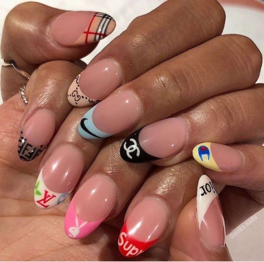 NWT NAIL ART DESIGN SELF-SEAL STICKERS SOLID WHITE N°59!