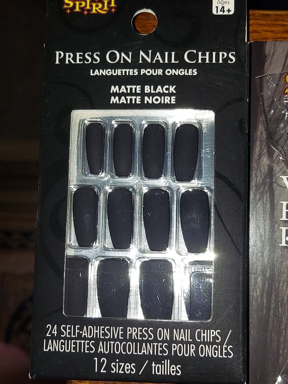 Vampire Rings 2 Packs Of Press On Nails black Skeleton Lot
